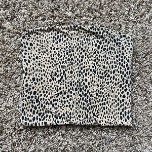 Brandy Melville Cheetah Tube Top One Size